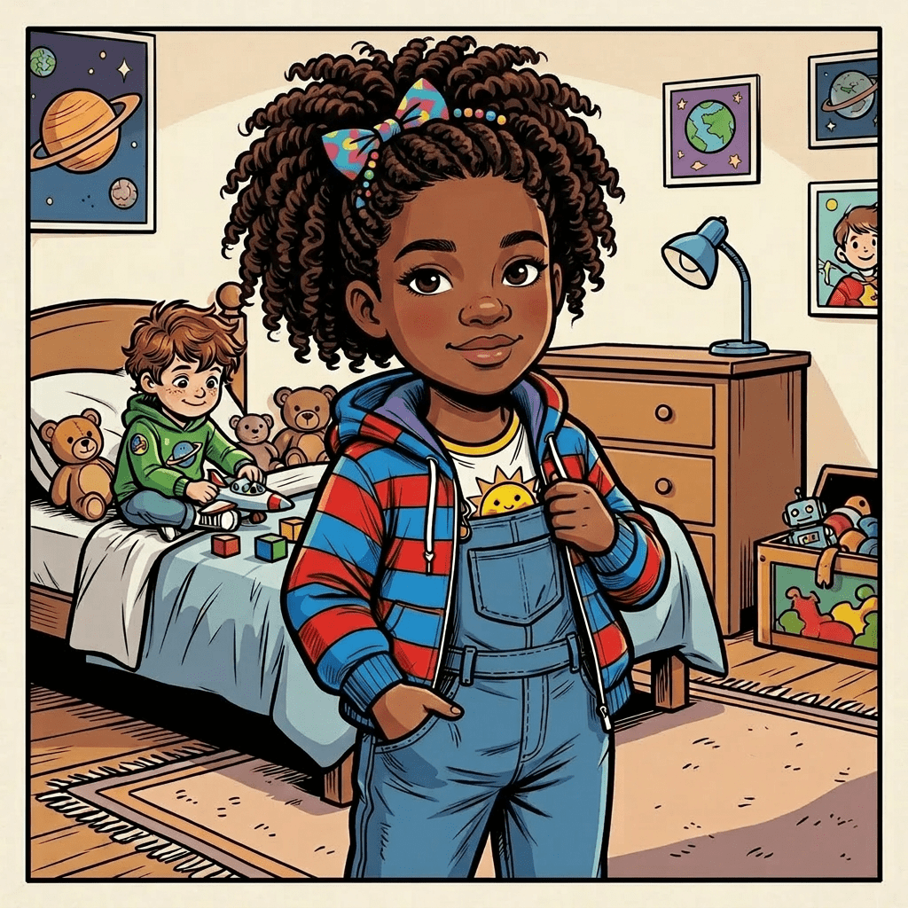 Change girl to African origin features